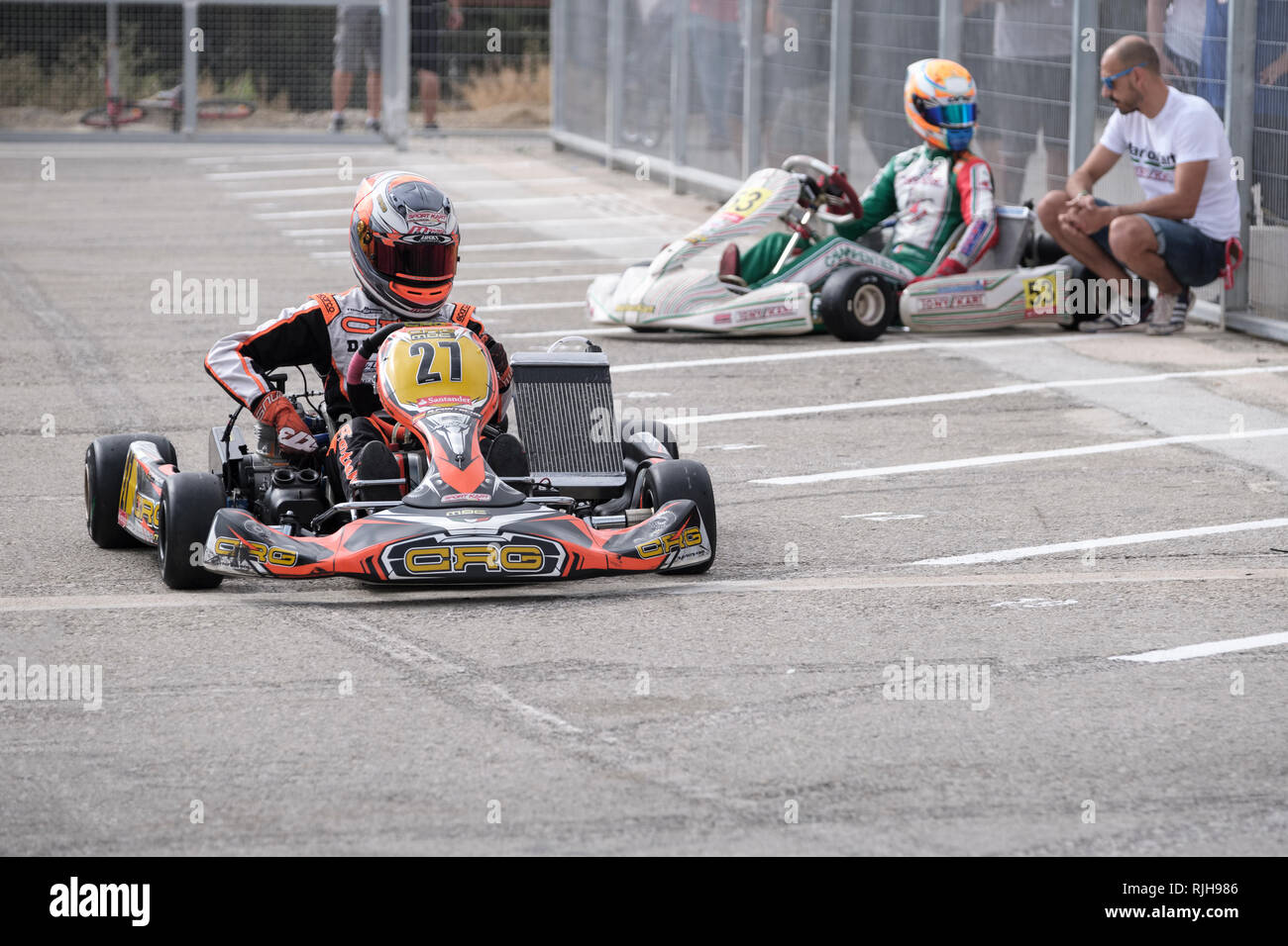 Go karting helmet hi-res stock photography and images - Alamy