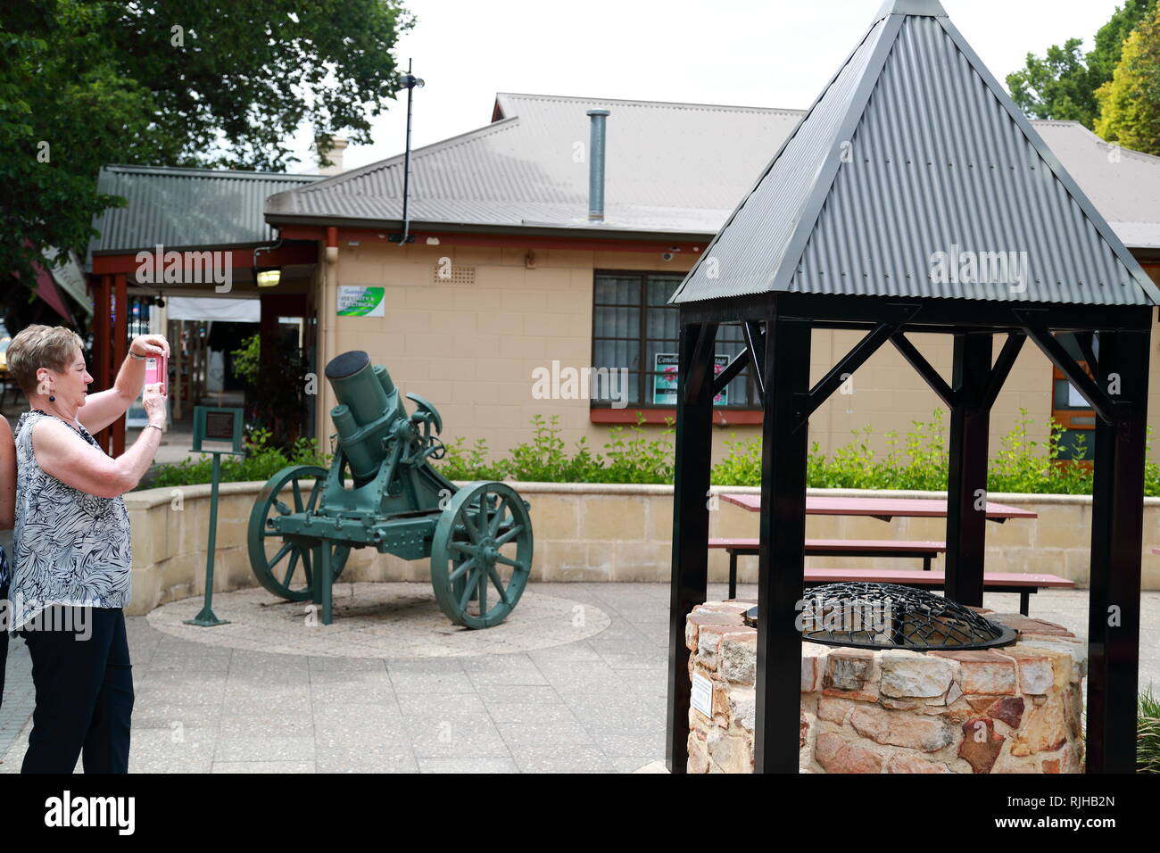 Inside the Pioneer Memorial Gardens in Hahndorf, South Australia Stock