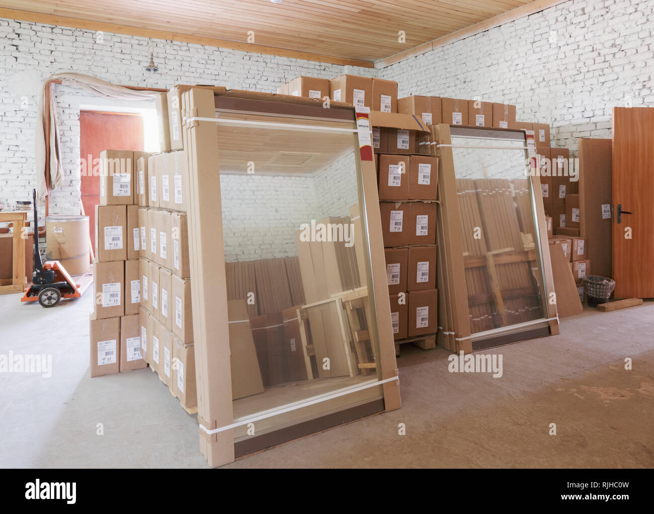 Mirrors in factory Stock Photo - Alamy