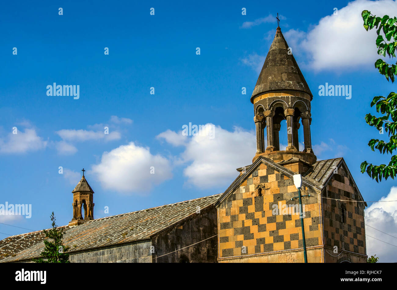 Small bell tower on the roof of the basilica and a separately built