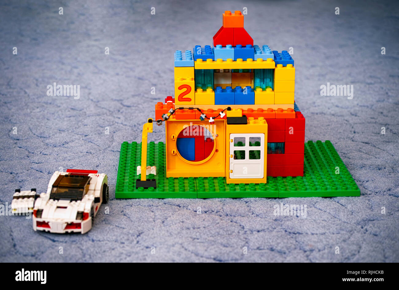 White Lego Duplo Toy Block Stock Photos White Lego Duplo Toy Block