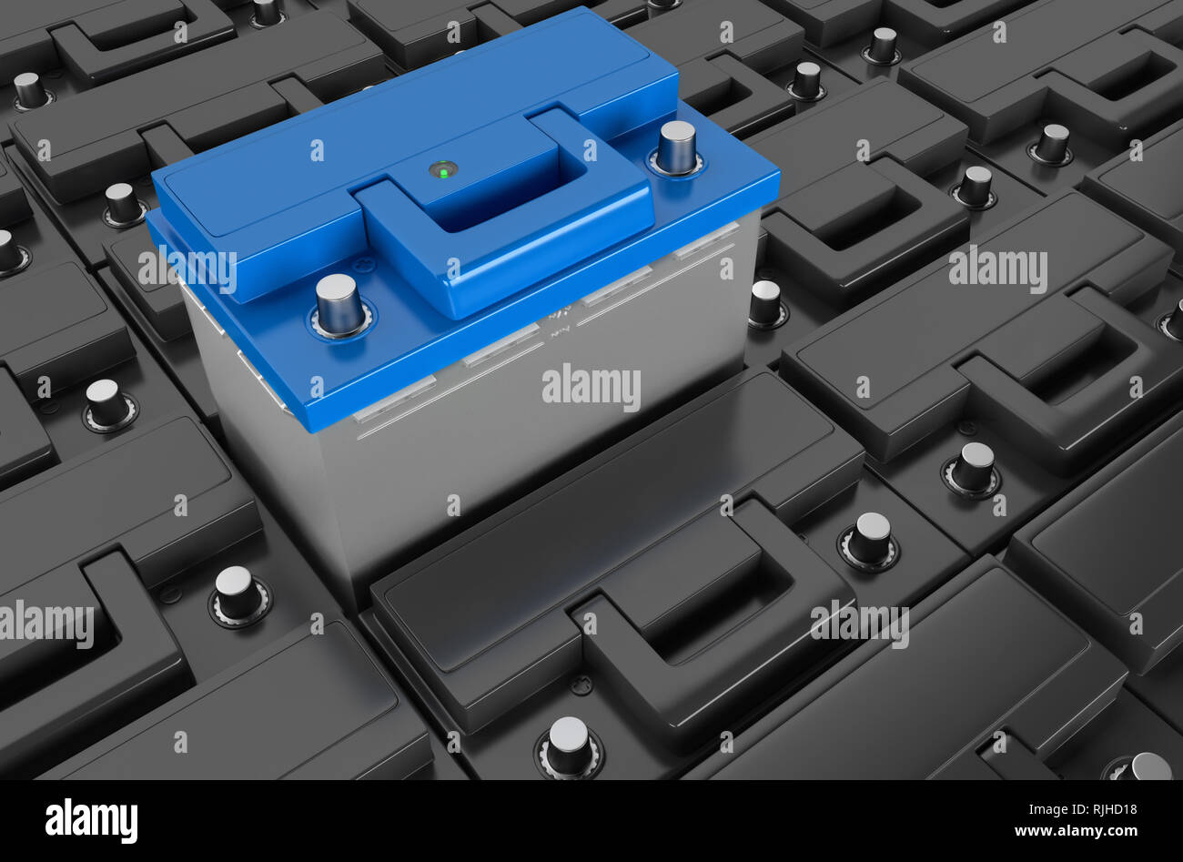 3D rendering. Car battery on white background Stock Photo - Alamy