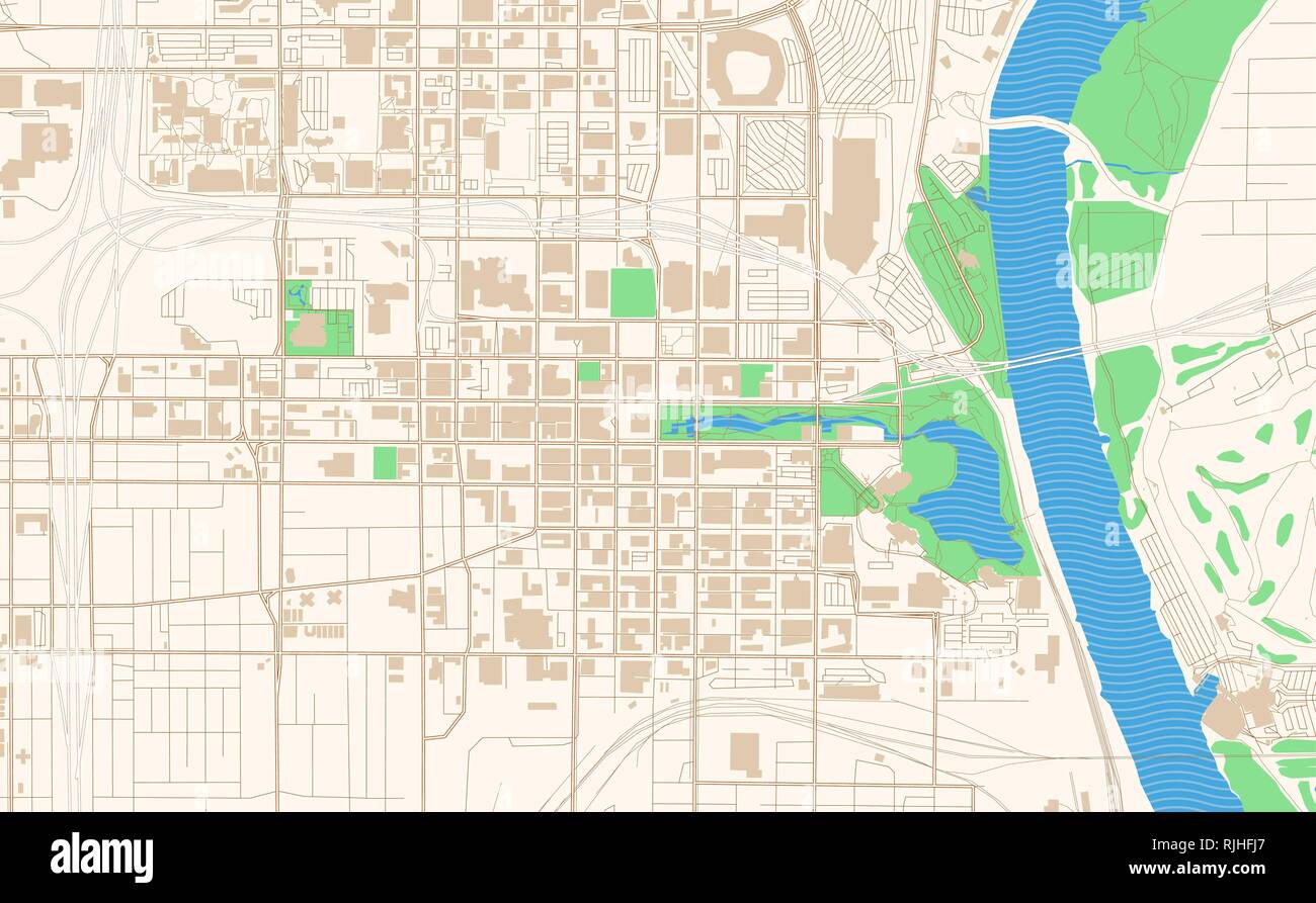 Map Of Downtown Omaha Omaha Nebraska Printable Map Excerpt. This Vector Streetmap Of Downtown  Omaha Is Made For Infographic And Print Projects Stock Vector Image & Art -  Alamy