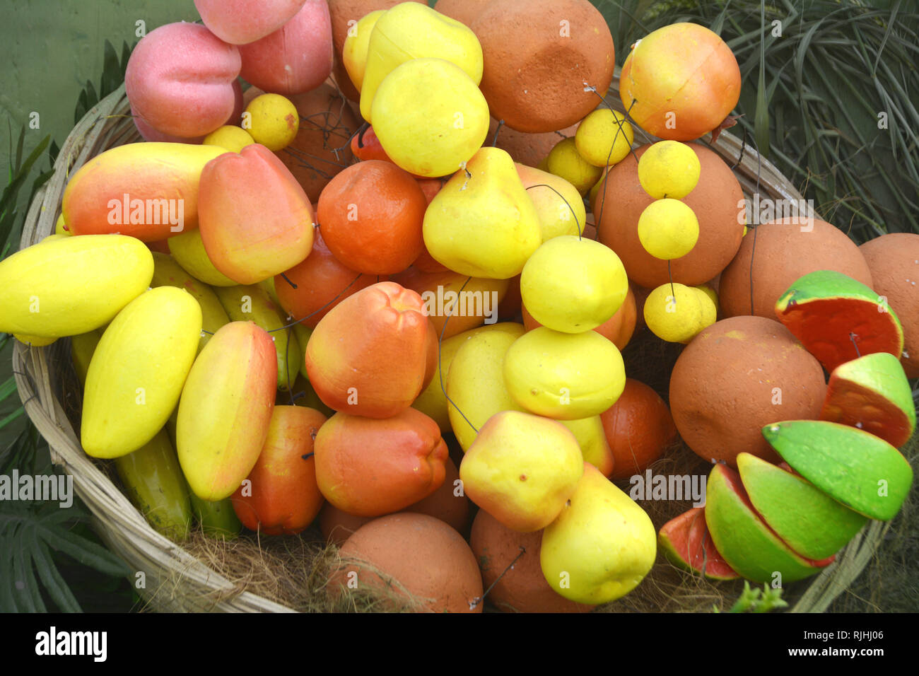 Artificial Fresh Fruits Stock Photo