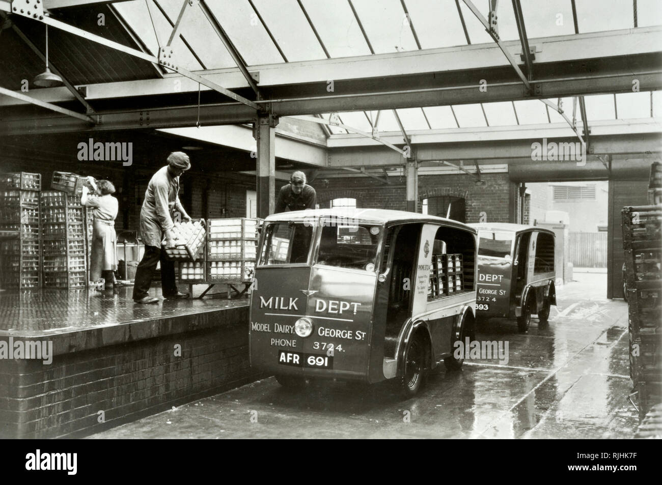 Milk Men, Milk Delivery and Milk Depot with Electric Milk Floats