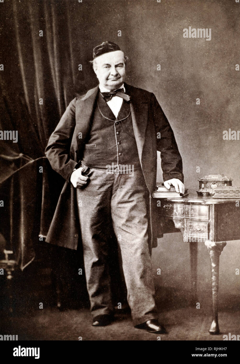 Full-length portrait of Charles Augustin Sainte-Beuve (1804-1869) leading figure in French literary history and literary critic Stock Photo