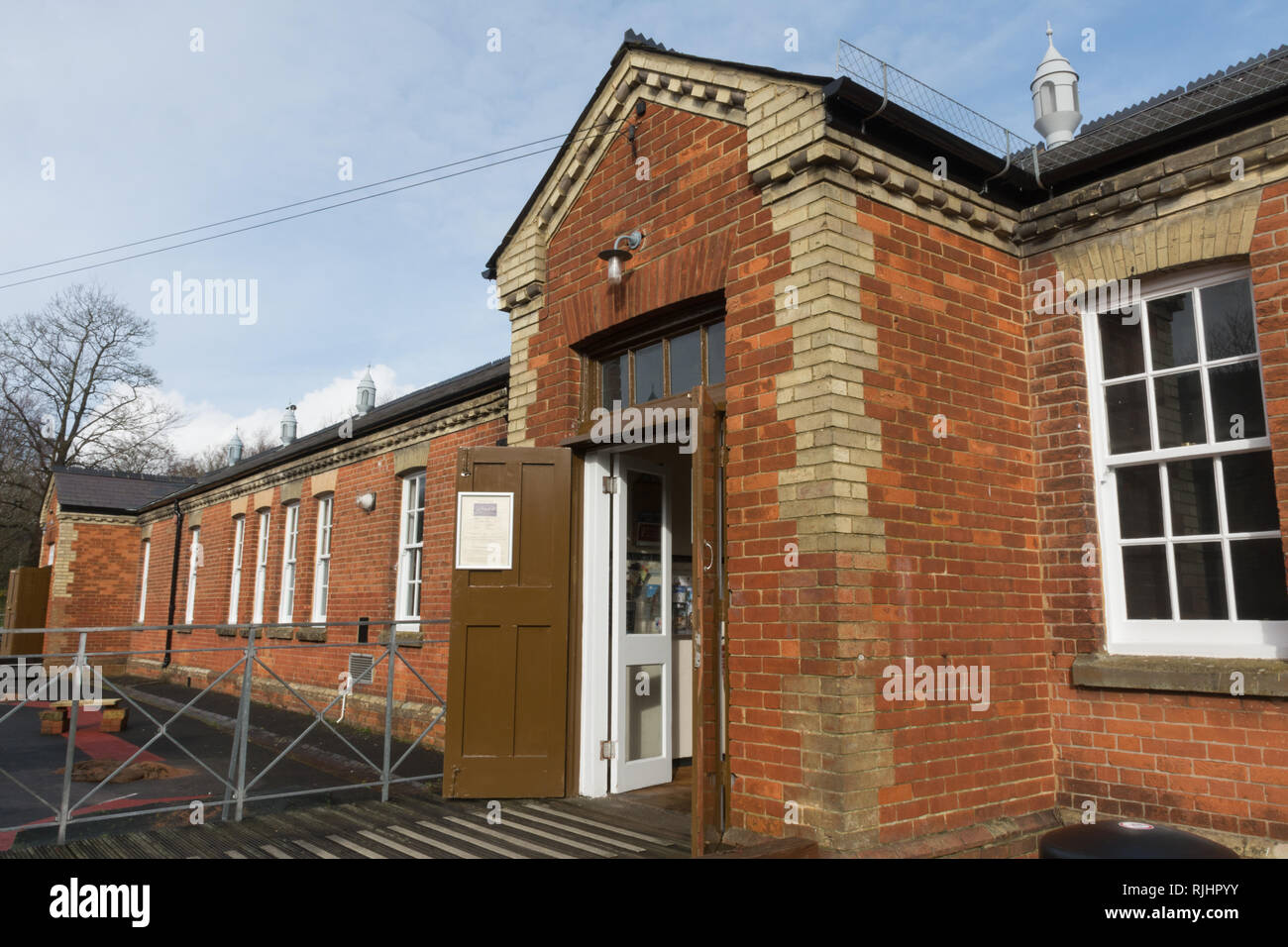 Aldershot Military Museum in Hampshire, UK. The museum is housed in the only surviving brick-built barrack blocks left in the town. Stock Photo