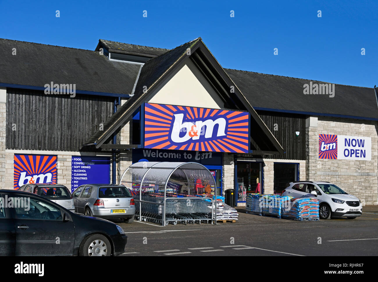 B & M Store. The Old Showground, Kendal, Cumbria, England, United