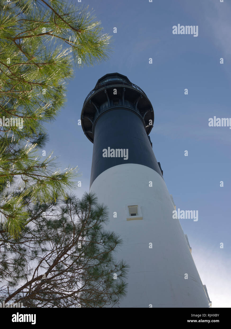 Hunting Island State Park, South Carolina. Lighthouse Stock Photo
