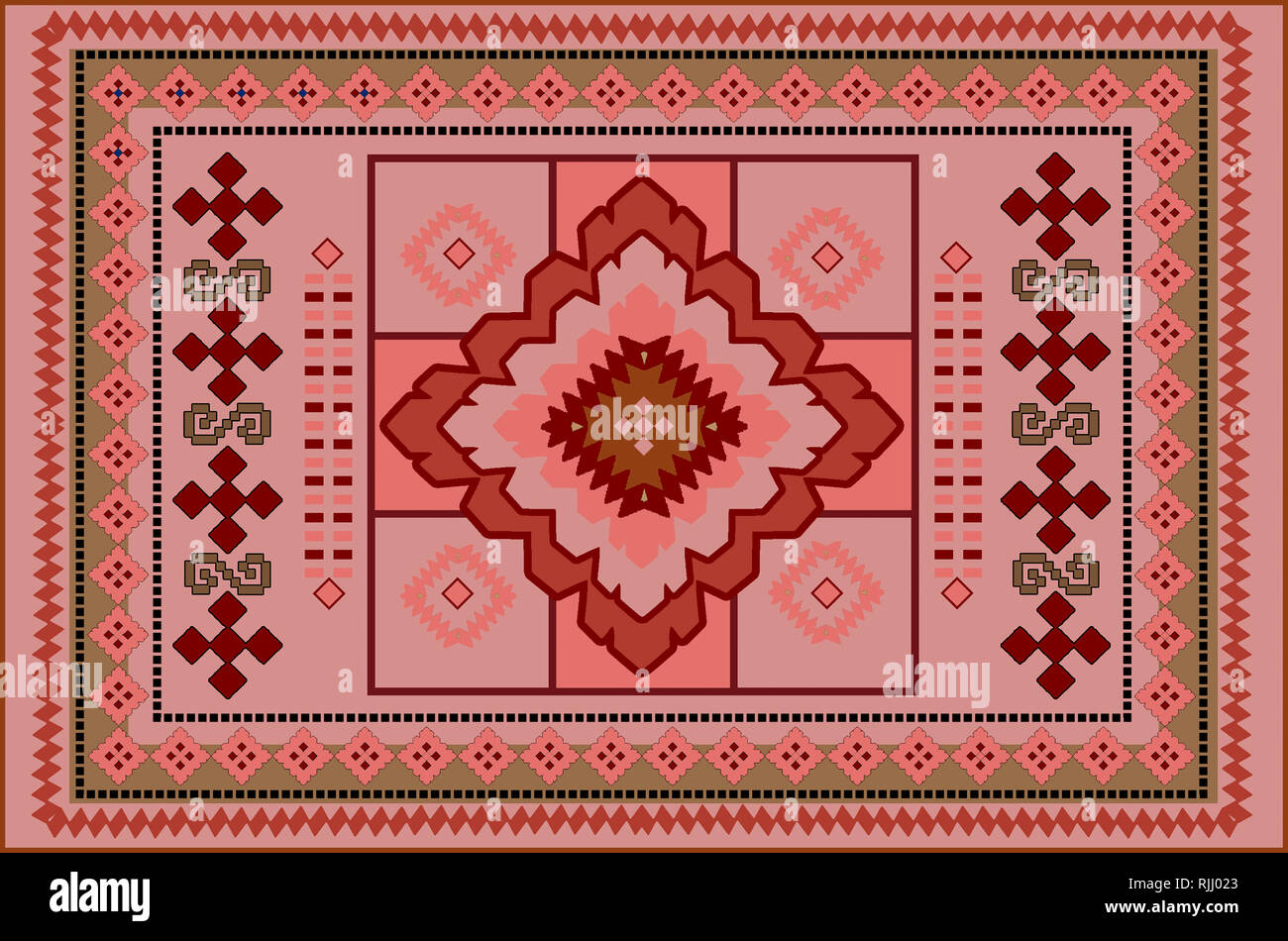 Carpet oriental rug embroidery burgundy hi-res stock photography and ...