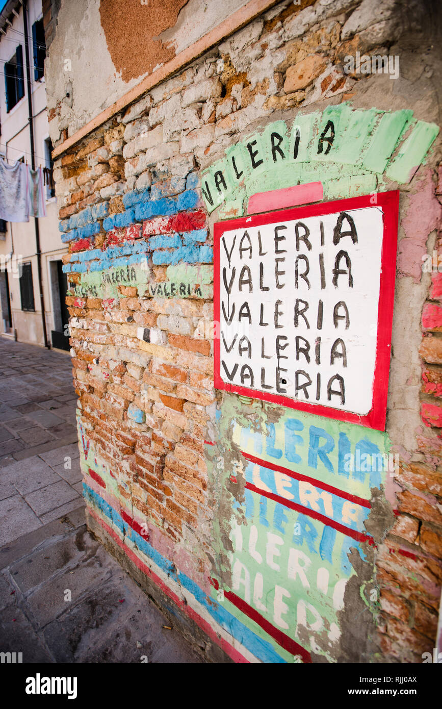 Valeria. Venezia. Stock Photo