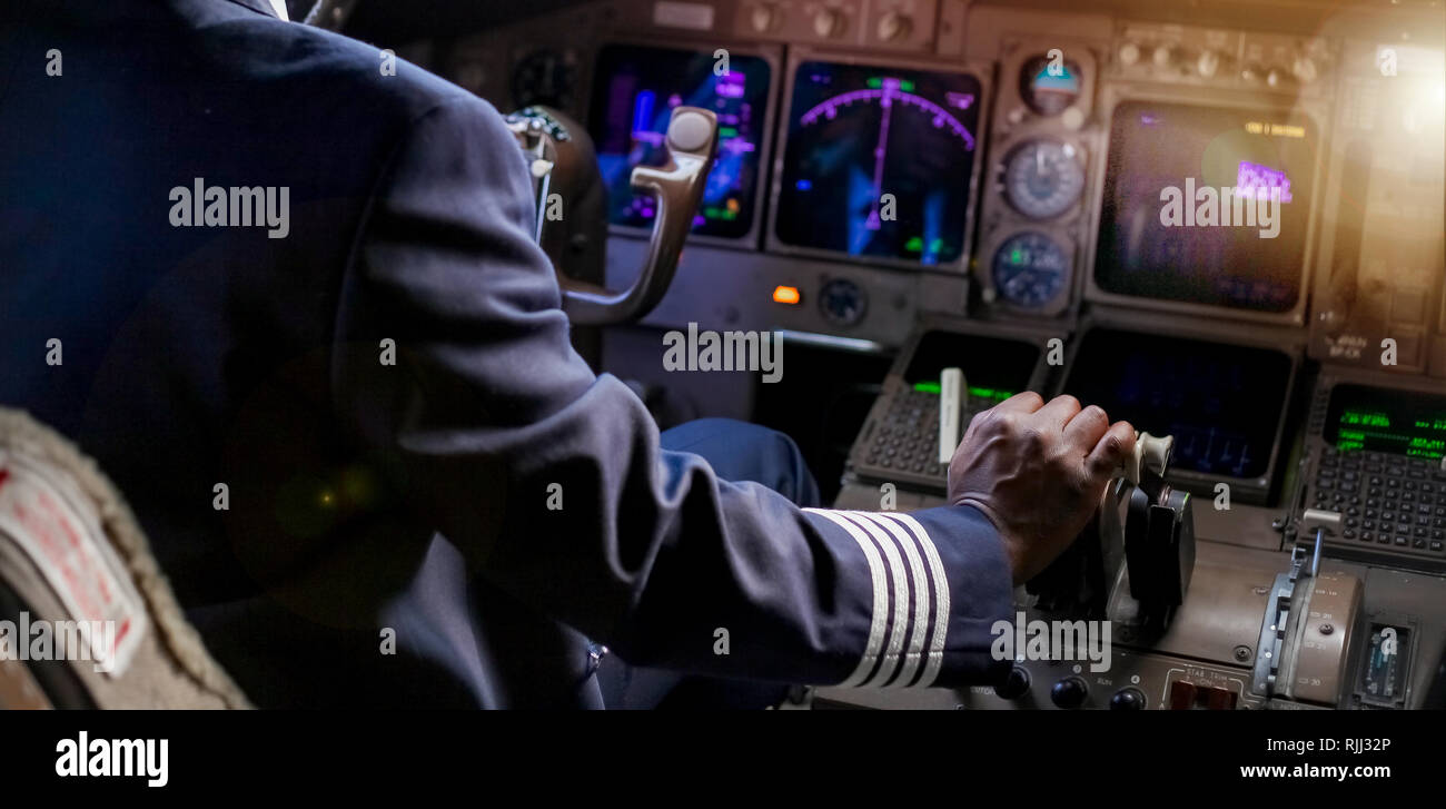African pilot cockpit hi-res stock photography and images - Alamy
