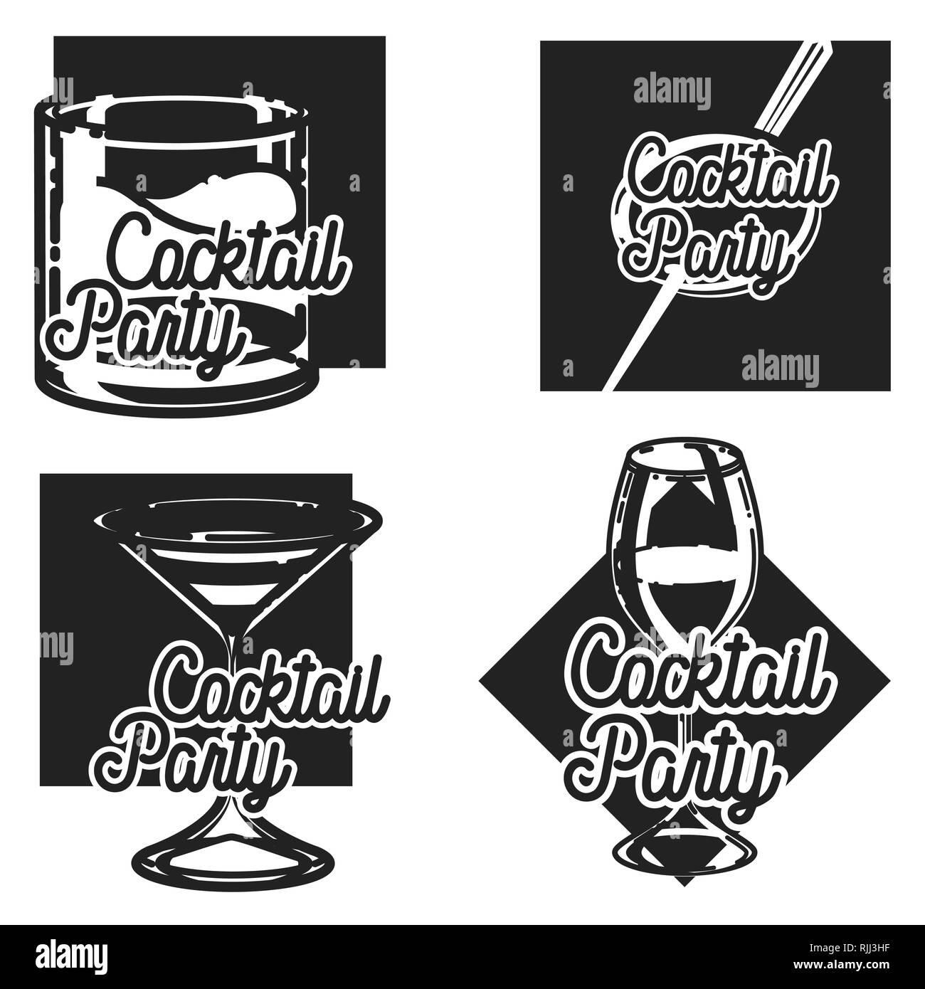 Vintage Cocktail Lounge Poster High Resolution Stock Photography And Images Alamy
