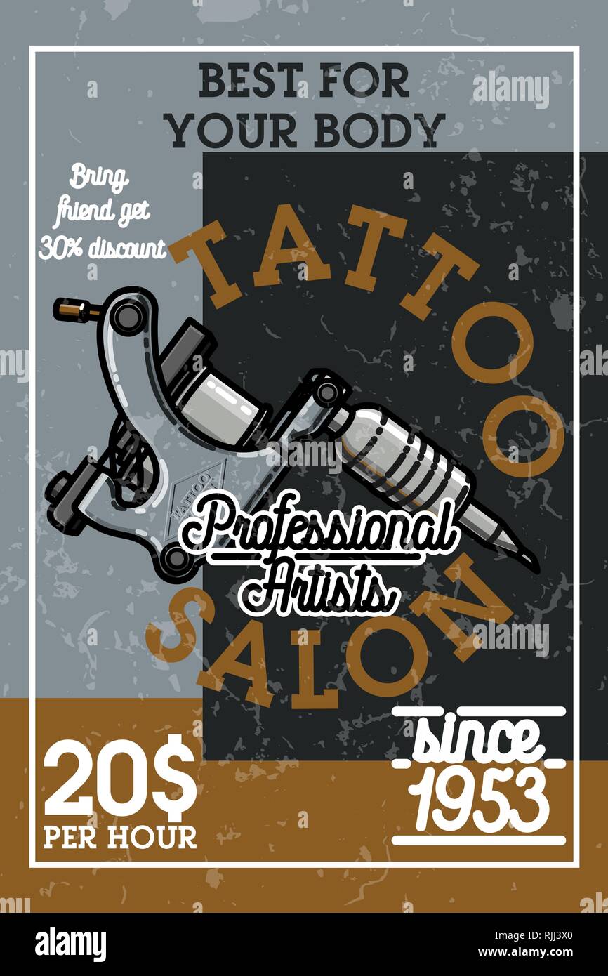 Ink Tattoo Studio Offer With Discount Online Instagram Post Template -  VistaCreate