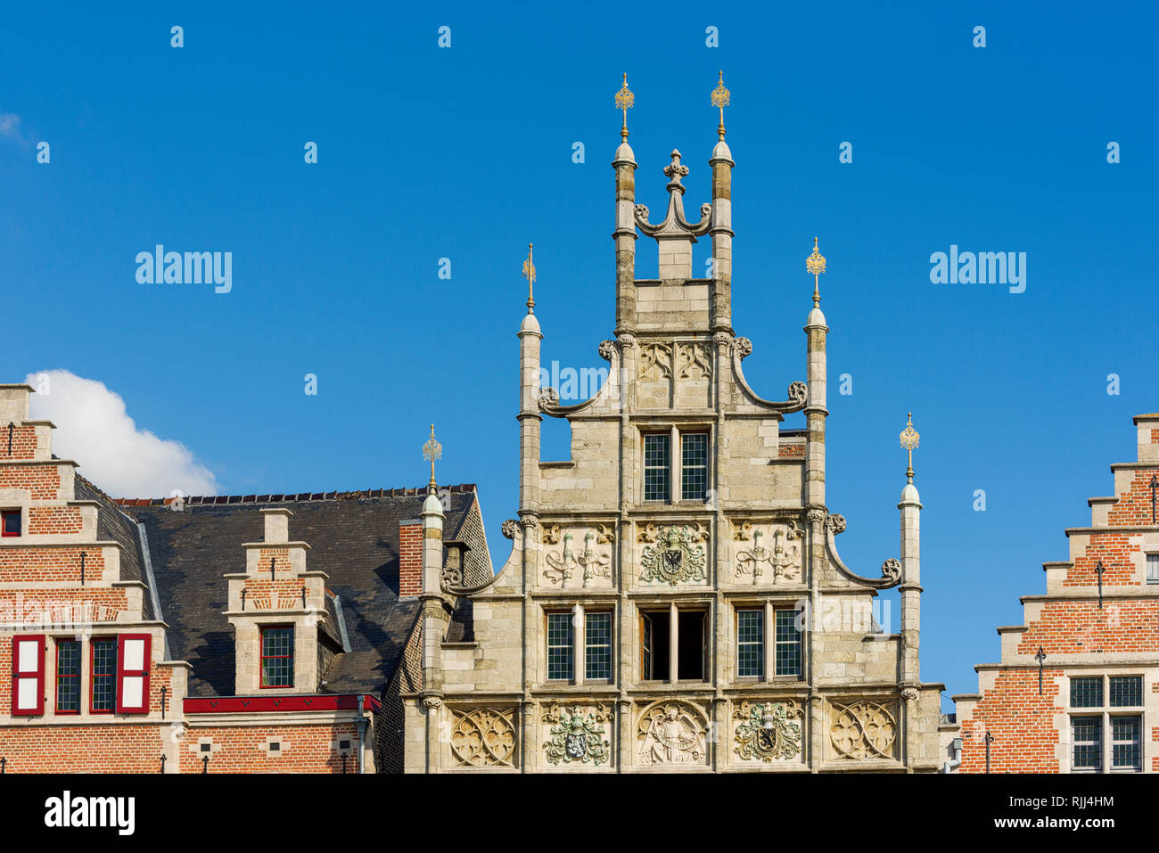 Den Enghel house a brewery trading house in the historic city center of Ghent Stock Photo