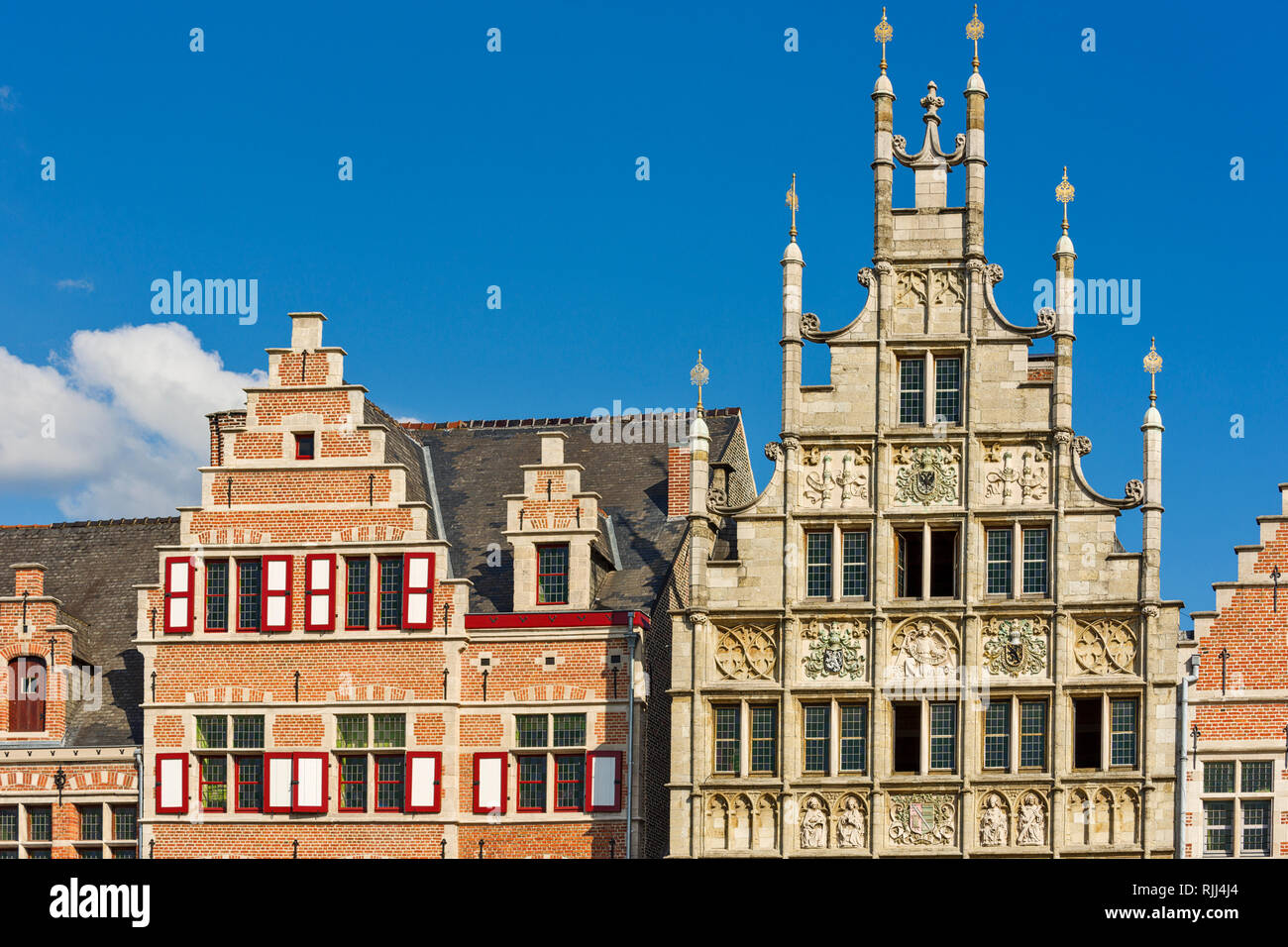 Den Enghel house a brewery trading house in the historic city center of Ghent Stock Photo