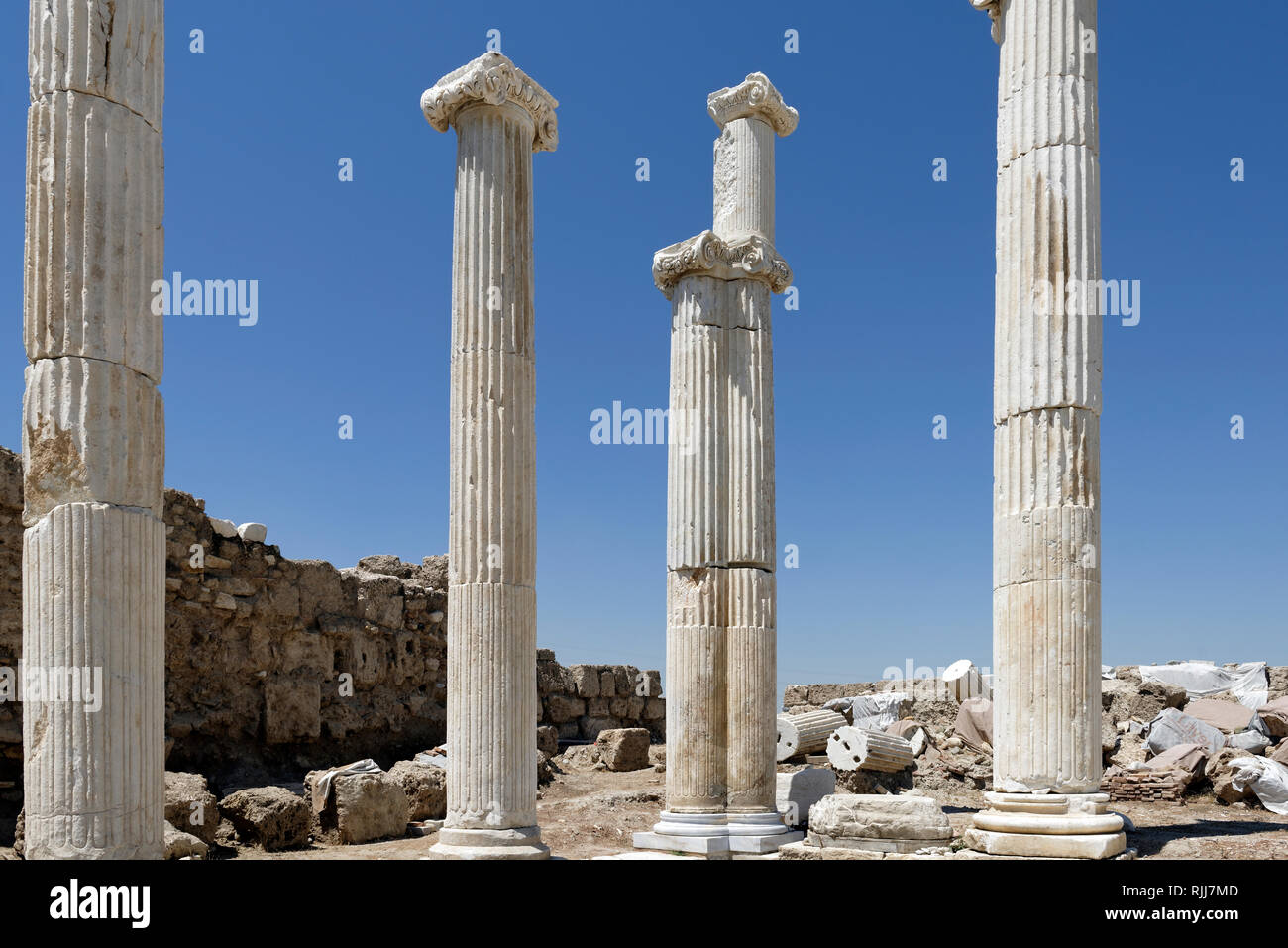 The south west corner of the Portico of the North Sacred Agora ...