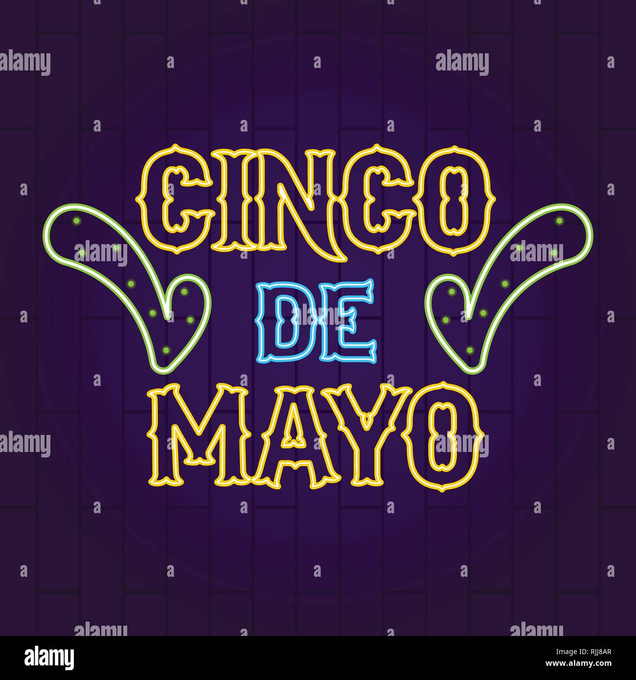 Cinco de mayo neon banner Stock Vector Image & Art - Alamy
