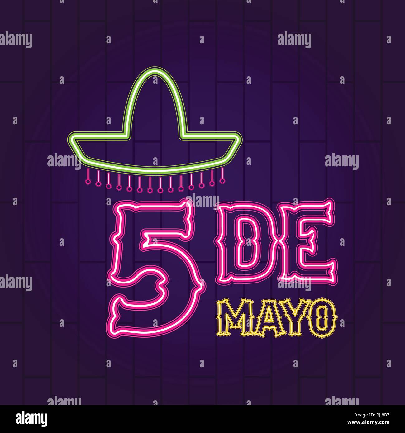Cinco de mayo neon banner Stock Vector Image & Art - Alamy