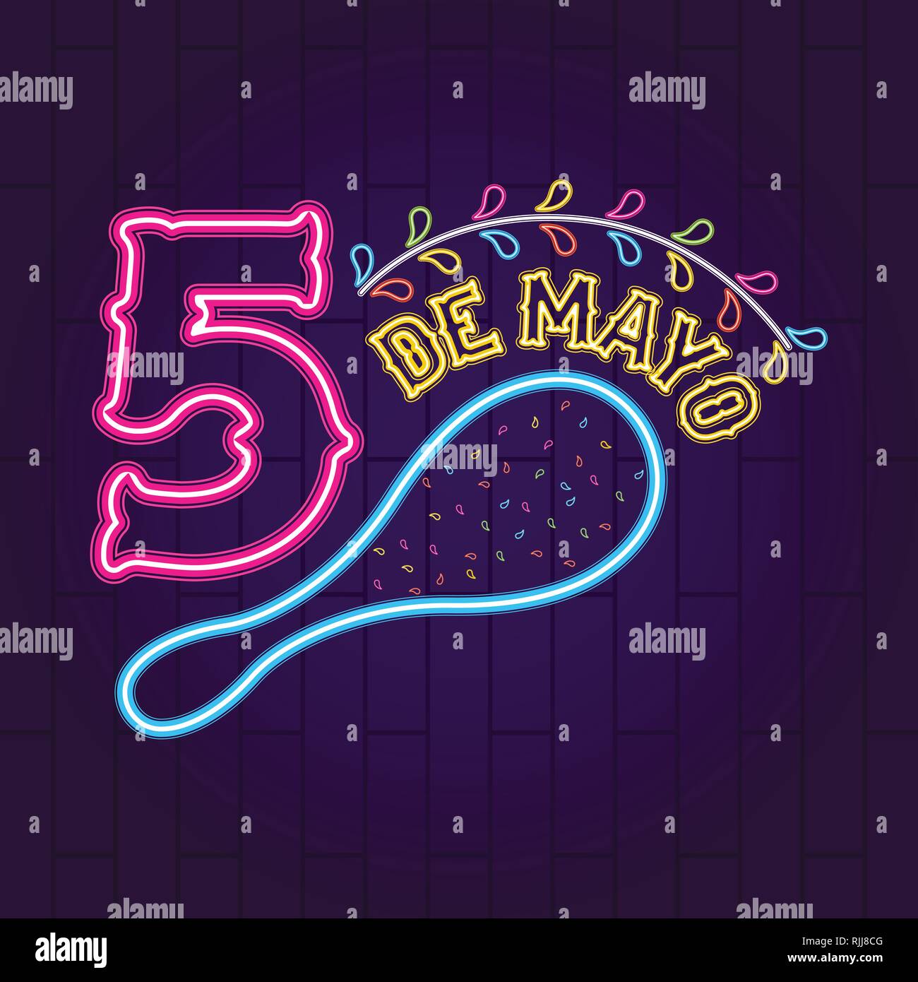 Cinco de mayo neon banner Stock Vector Image & Art - Alamy