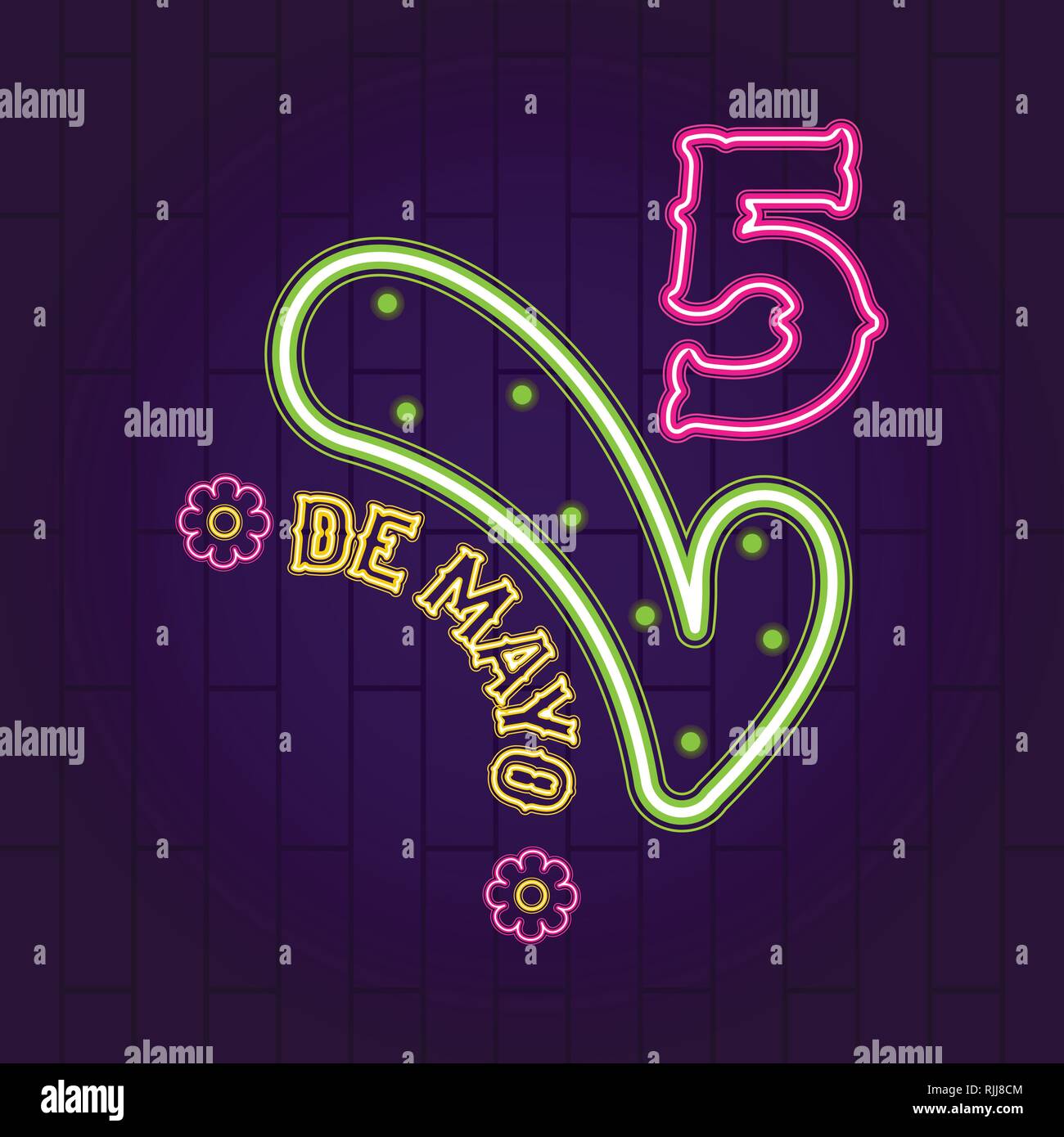 Cinco de mayo neon banner Stock Vector Image & Art - Alamy