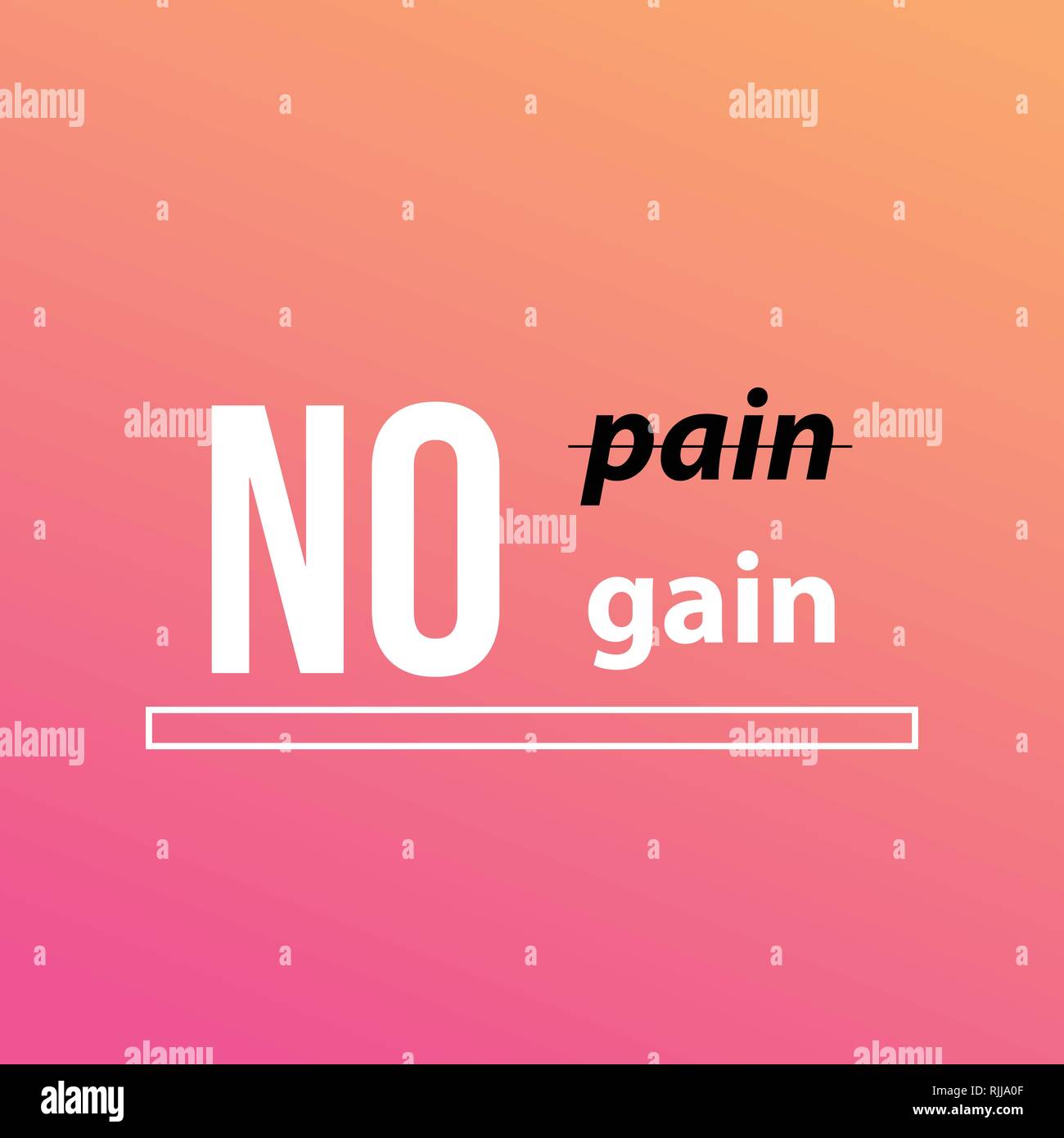 No Pain No Gain Inspirational Quote High Resolution Stock Photography And Images Alamy