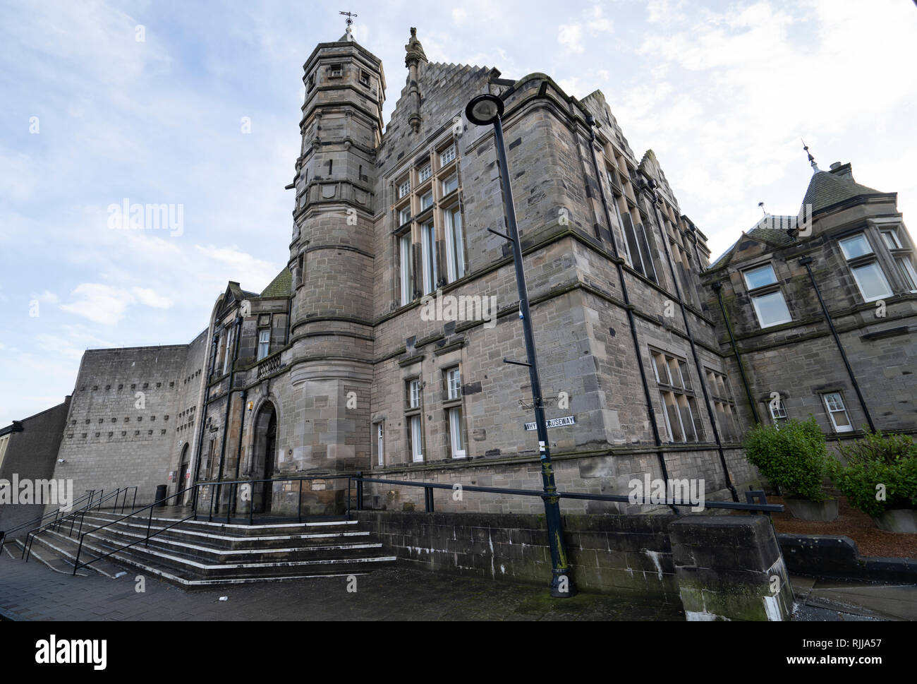 Exterior view of Kirkcaldy Sheriff Court in Kirkcaldy, Fife, Scotland