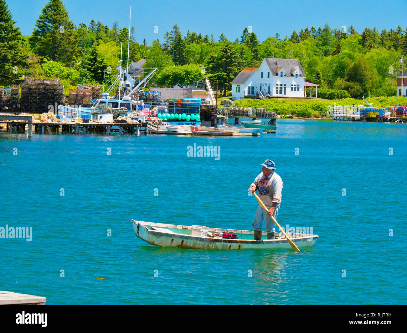 Harbor, Corea, Maine, USA Stock Photo Alamy