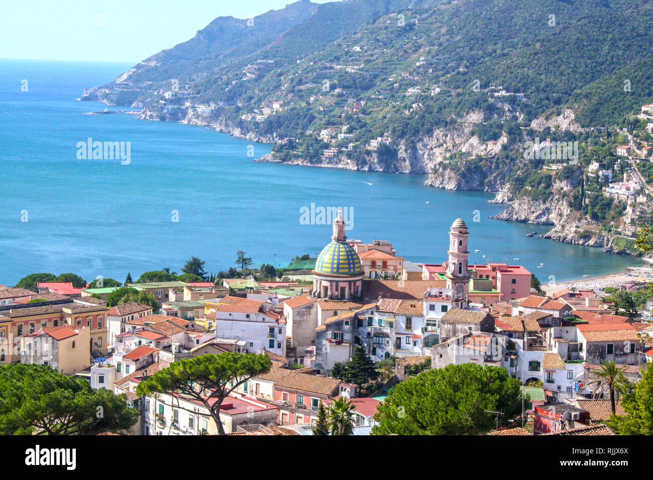 Landscape of Vietri sul Mare, beautiful town on Amalfi coast, Campania, Italy Stock Photo Alamy Landscape of Vietri sul Mare, beautiful town on Amalfi coast, Campania, Italy Stock Photo Alamy