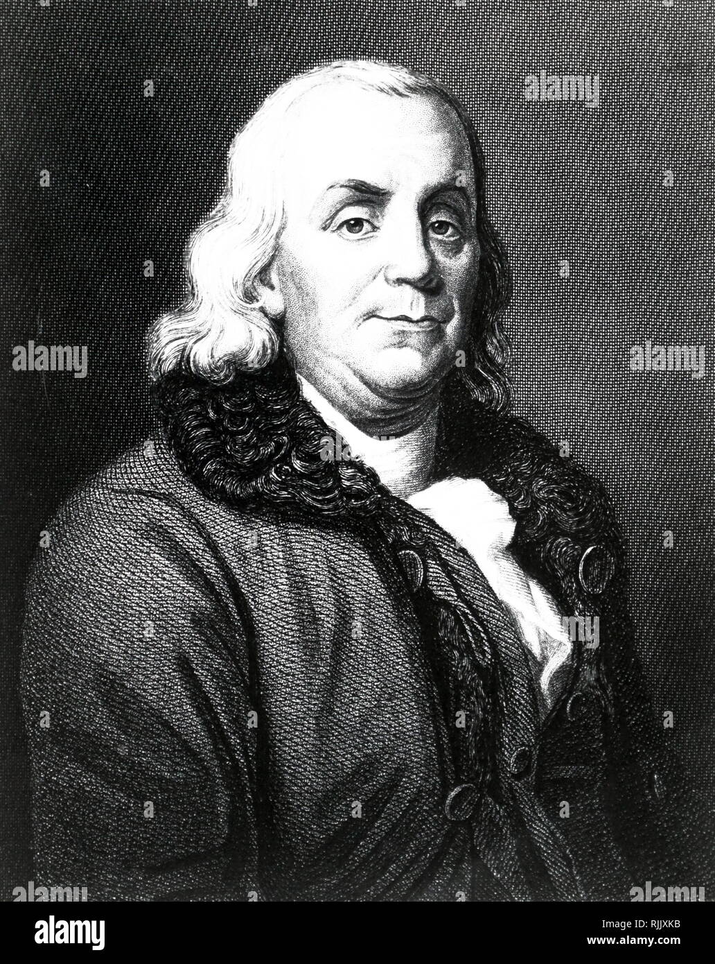 Benjamin franklin 1706 1790 american printer hi-res stock photography ...