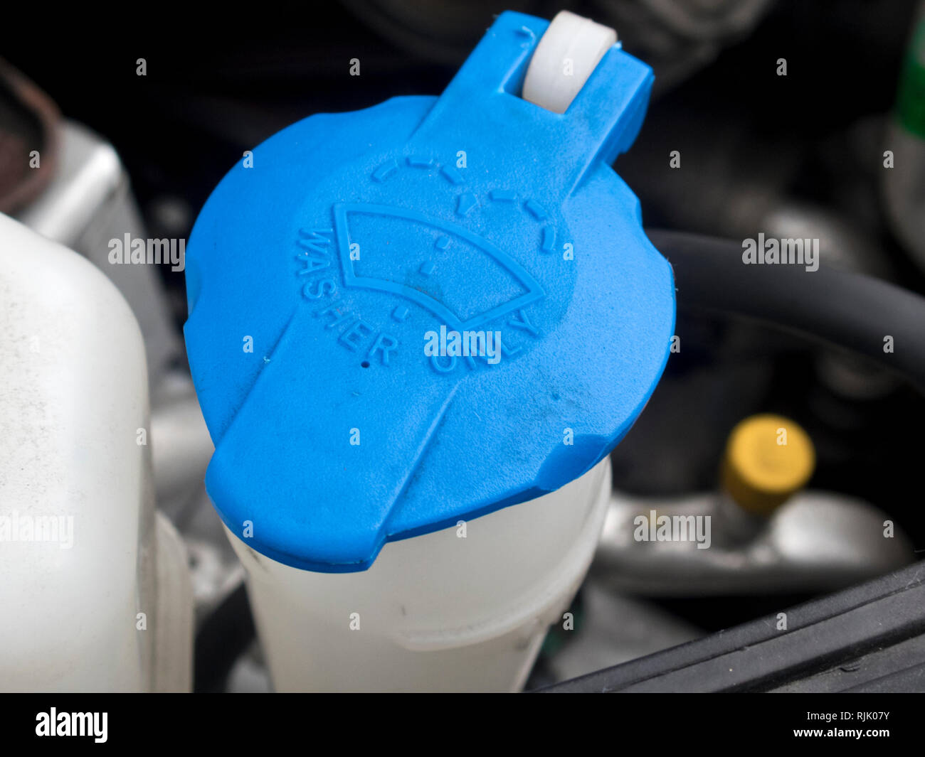 Automotive Reservoir Bottle for Screen Wash or Washer Bottle Stock Photo -  Alamy