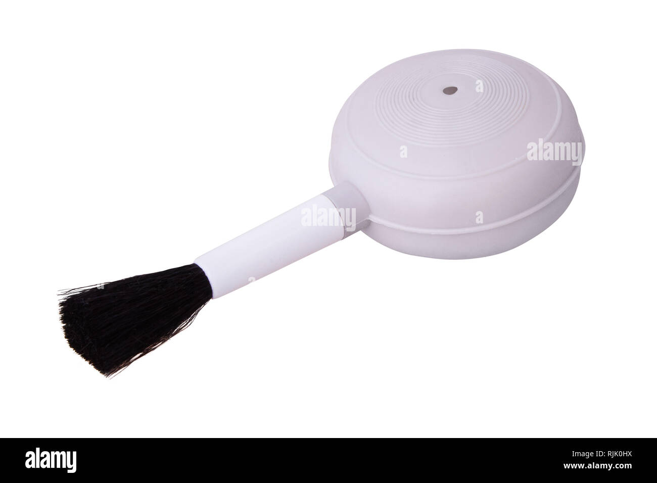 Brush for cleaning the lens isolated on a white background. Silicone blower  bulb with brush, Dust Cleaner for camera and lenses on white background. C  Stock Photo - Alamy