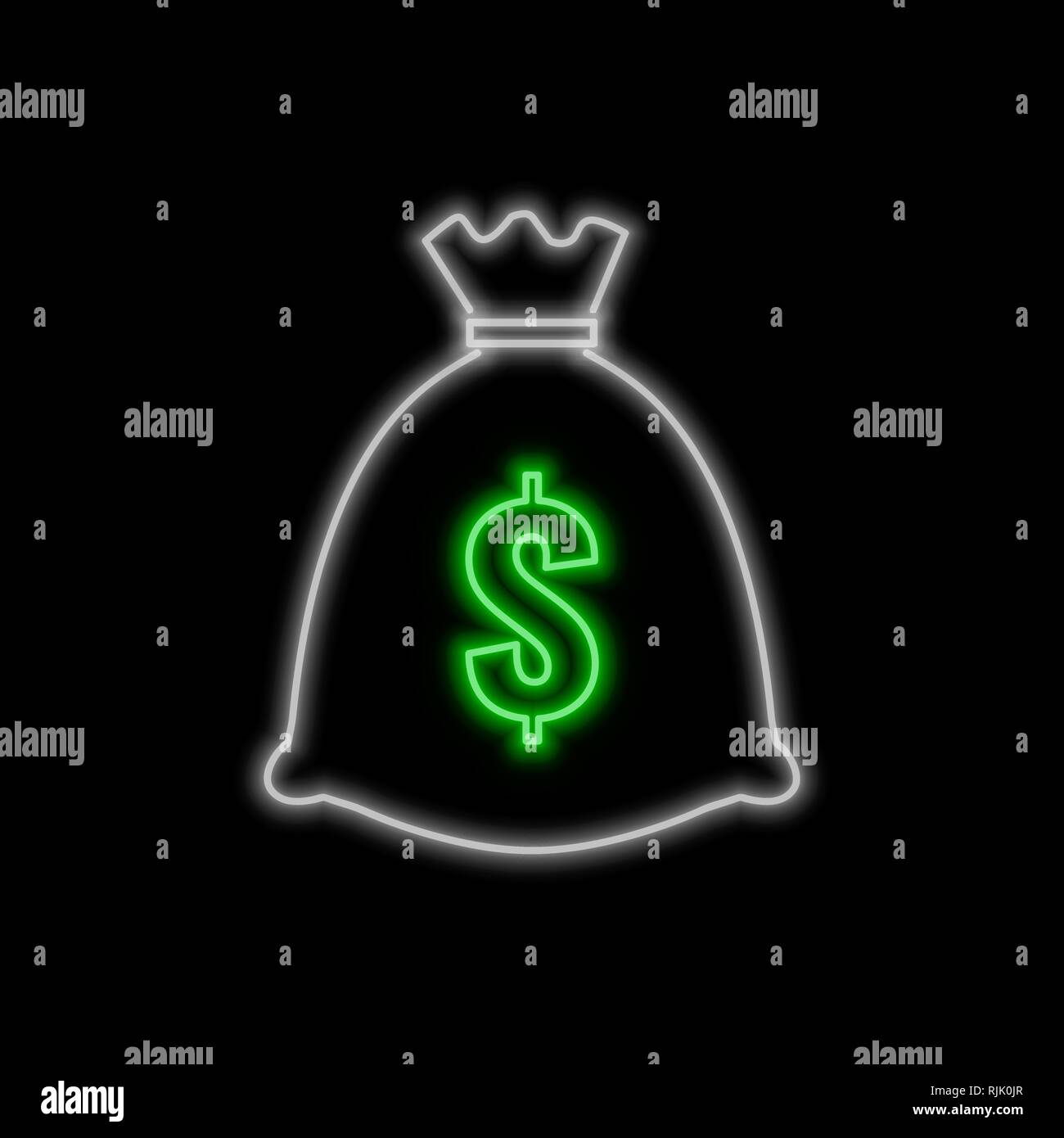 Neon money bag hot sale