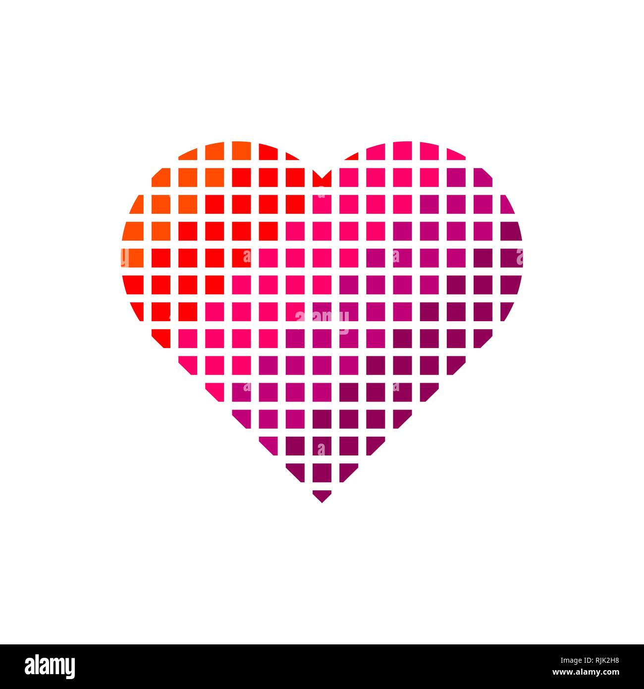 Heart Icon. Love symbol. Isolated on White Background Stock Vector ...