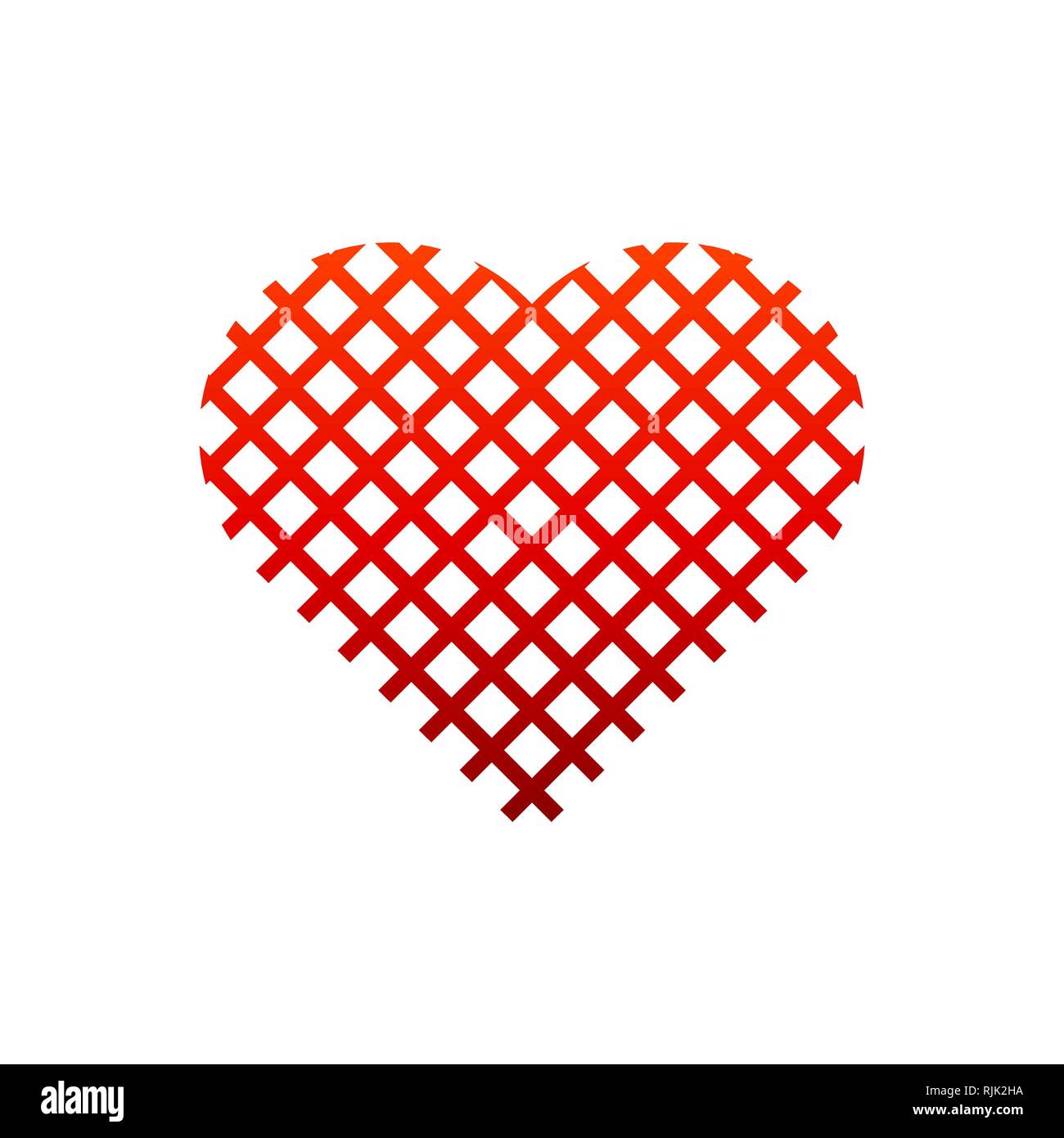 Heart Icon. Love symbol. Isolated on White Background Stock Vector ...