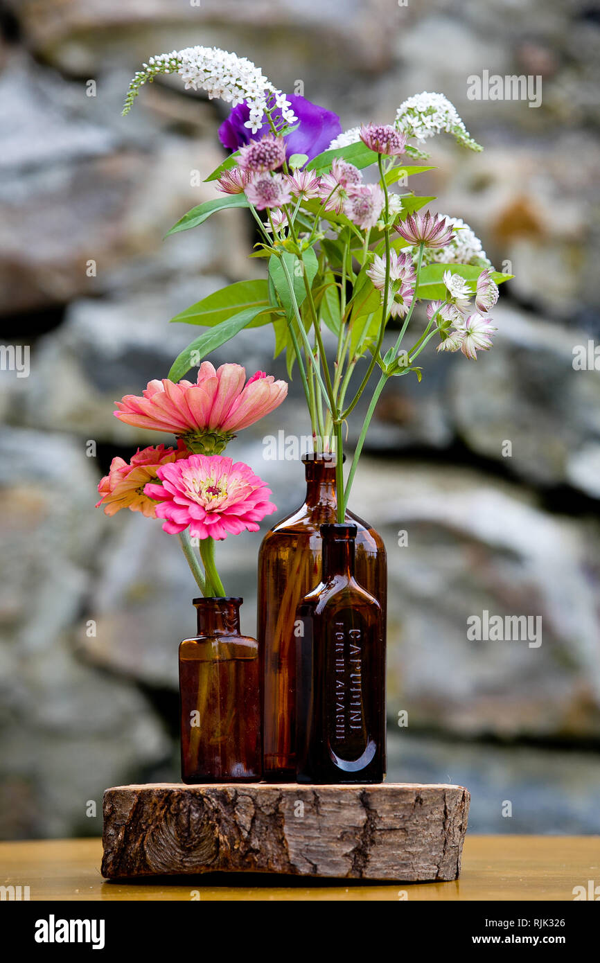 caption Wedding flower arrangement series. Bouquet of flowers for a