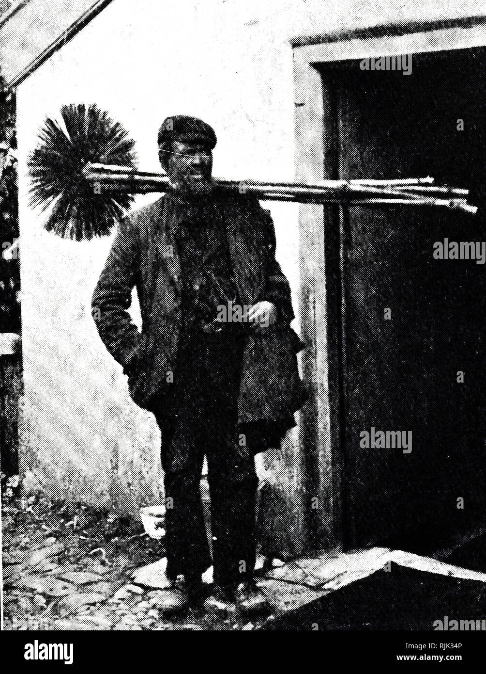 Victorian chimney sweep black and white hires stock photography and