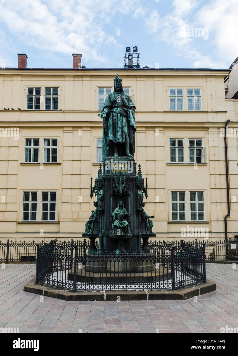 King Charles IV statue, Prague, Czech Republic Stock Photo Alamy