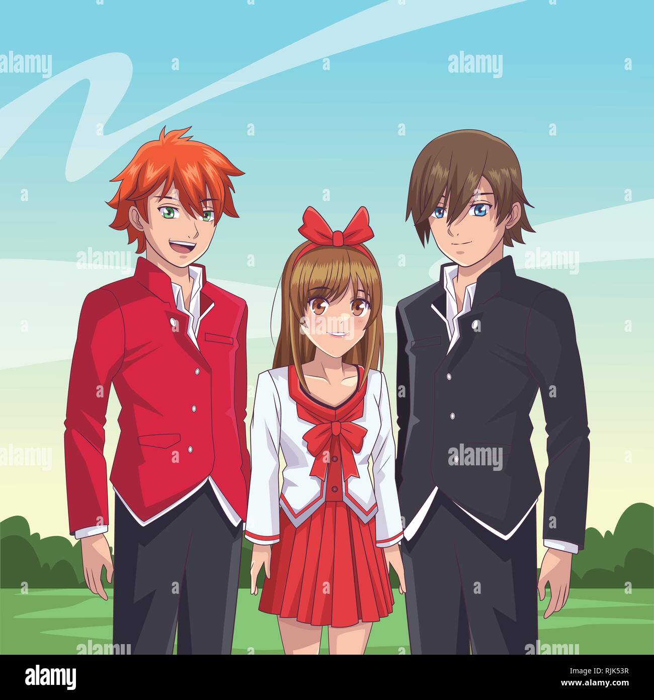 Anime female character young hi-res stock photography and images - Alamy