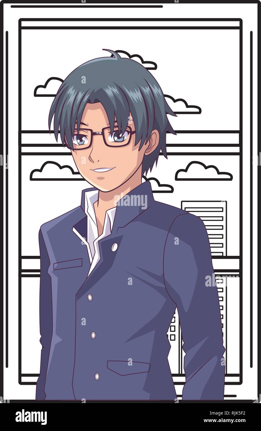 anime manga man Stock Vector Image & Art Alamy