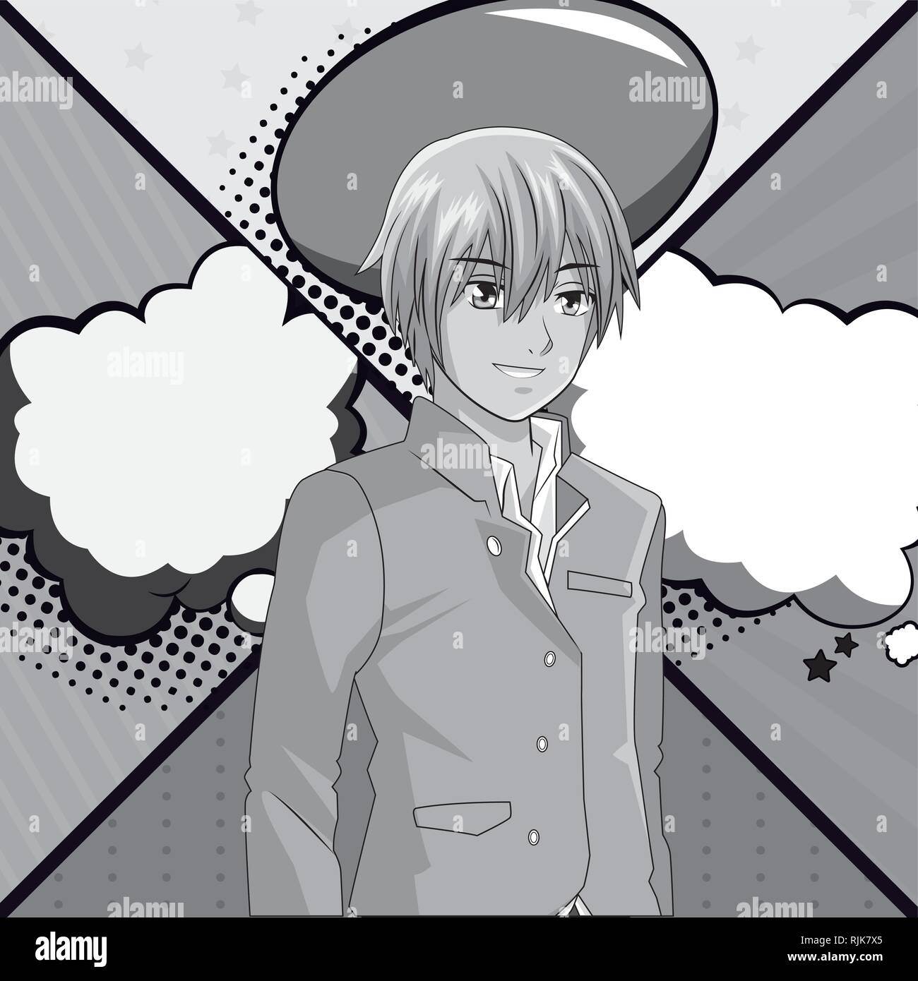 anime manga man Stock Vector Image & Art Alamy