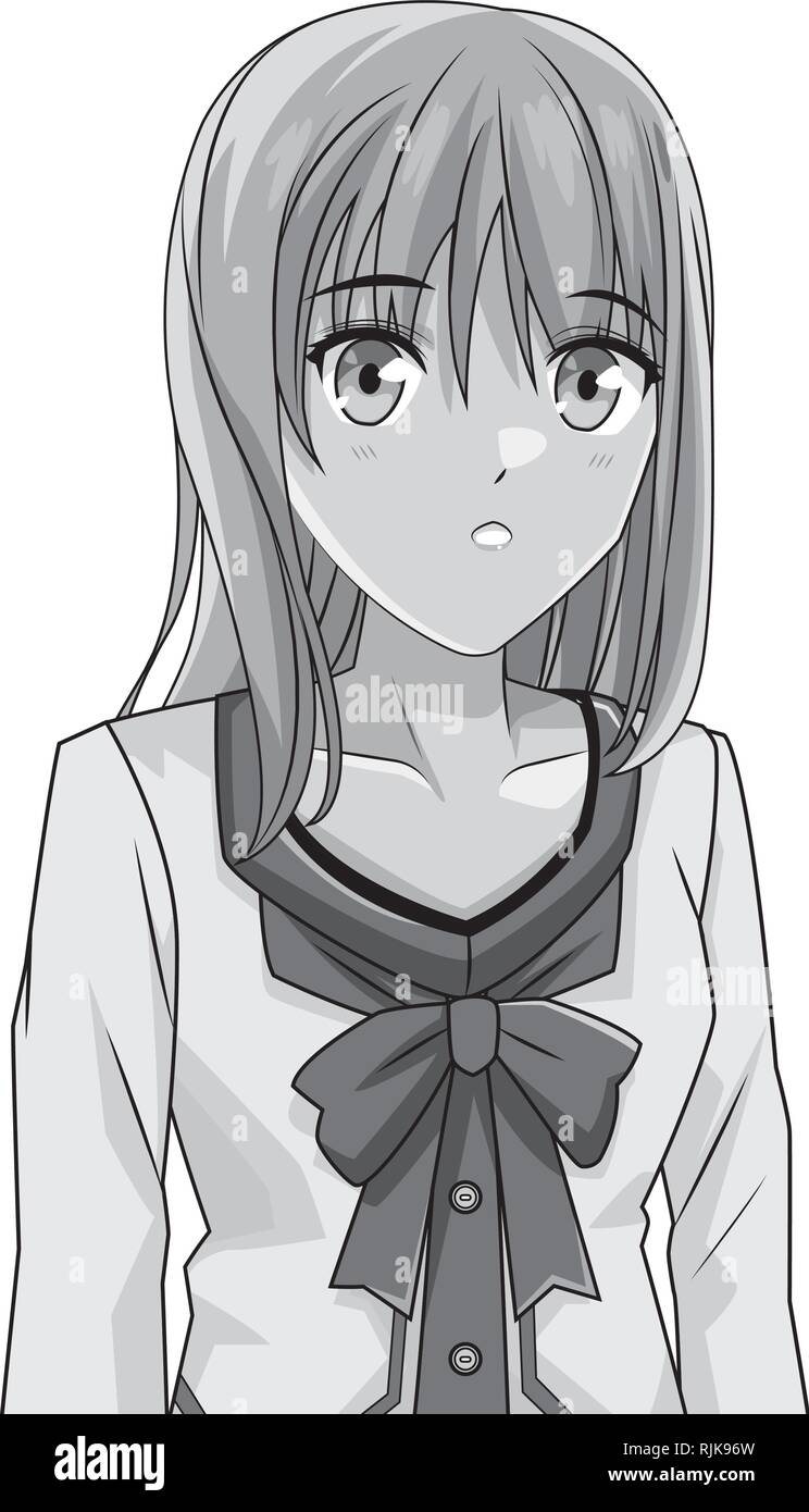 manga anime young woman Stock Vector Image & Art - Alamy