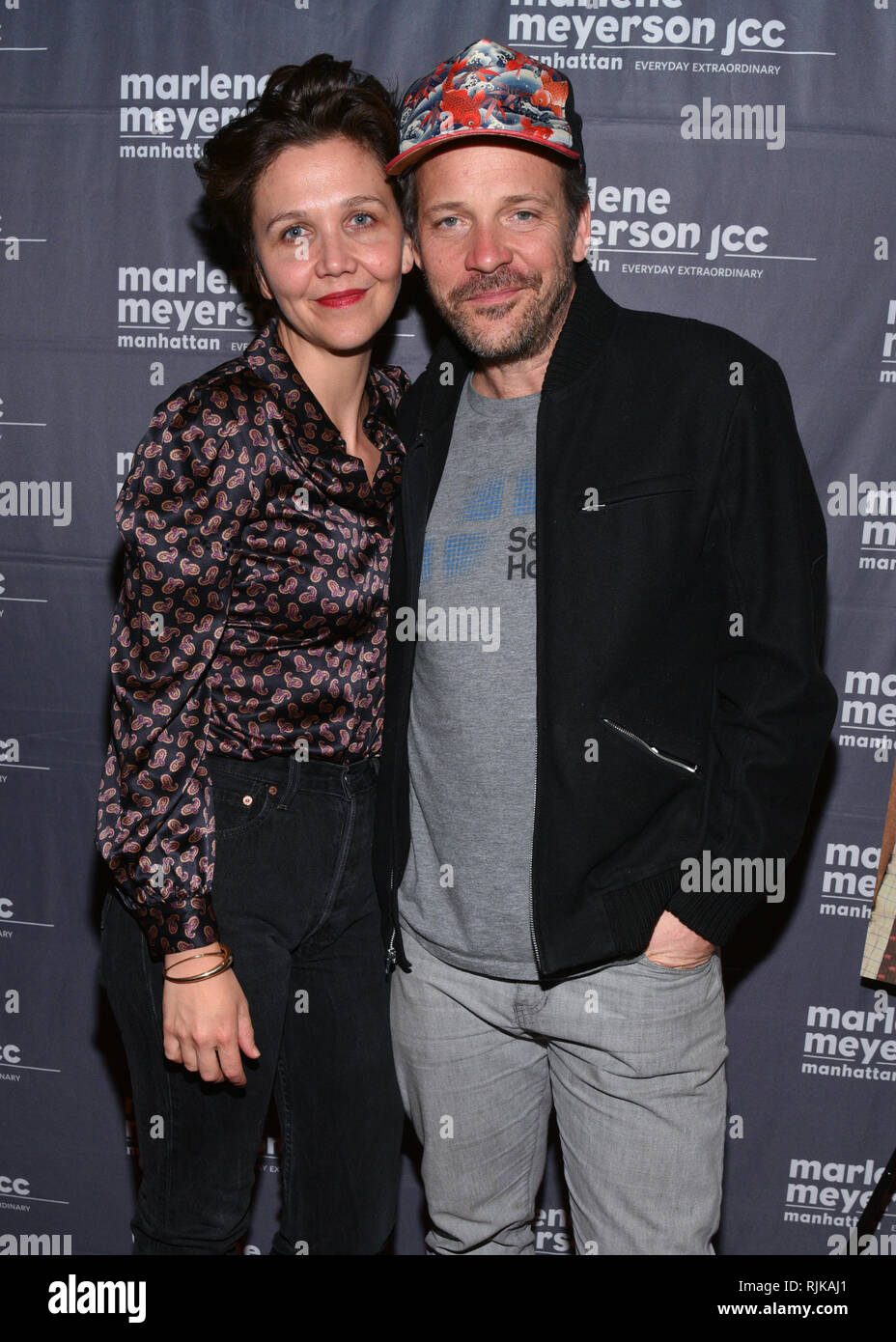 New York, USA. 5th Feb 2019. Maggie Gyllenhaal and Peter Sarsgaard attend 'To Dust' New York Screening at The JCC on February 05, 2019 in New York City. Credit: Erik Pendzich/Alamy Live News Stock Photo