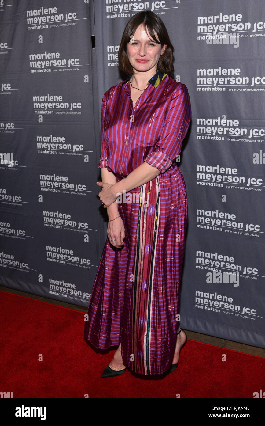 New York, USA. 5th Feb 2019. Emily Mortimer attends 'To Dust' New York Screening at The JCC on February 05, 2019 in New York City. Credit: Erik Pendzich/Alamy Live News Stock Photo