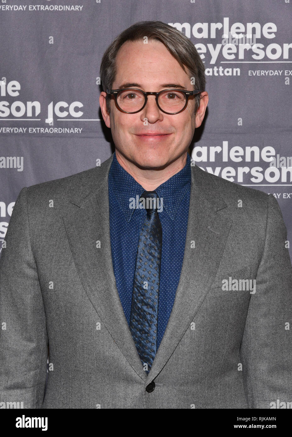 New York, USA. 5th Feb 2019. Matthew Broderick attends 'To Dust' New York Screening at The JCC on February 05, 2019 in New York City. Credit: Erik Pendzich/Alamy Live News Stock Photo