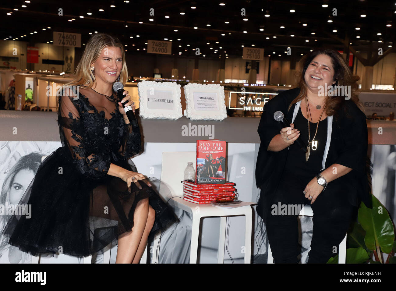 Las Vegas, Nevada, USA. 6th February, 2019. RACHEL MCCORD And RAVEN SYMONE  Appearance In The WWD Social House Magic Convention Las Vegas Convention  Center Las Vegas, Nv February 6, 2019 Credit: ENT/Alamy