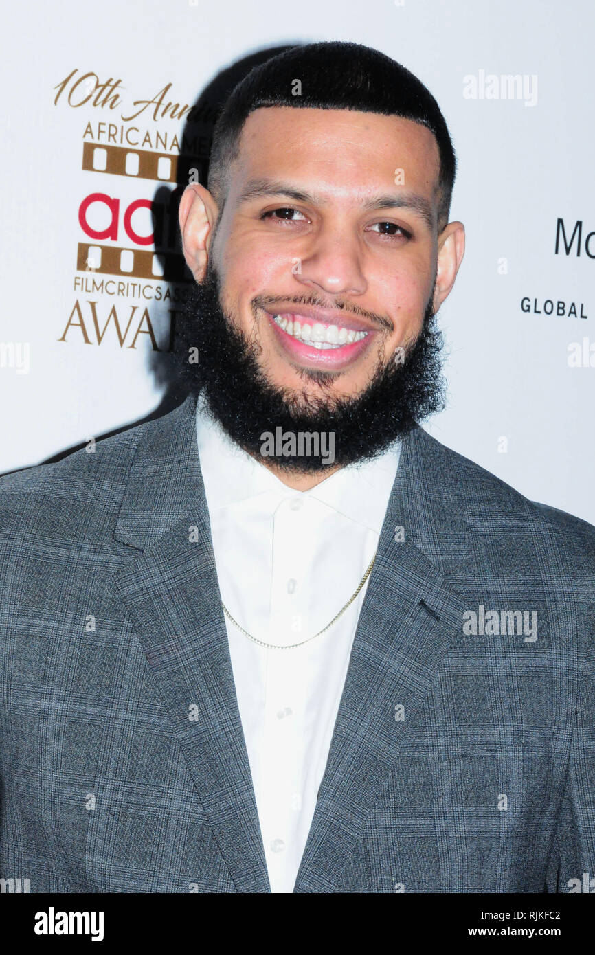 Los Angeles, USA. 06th Feb, 2019. Actor Sarunas Jackson attends 10th