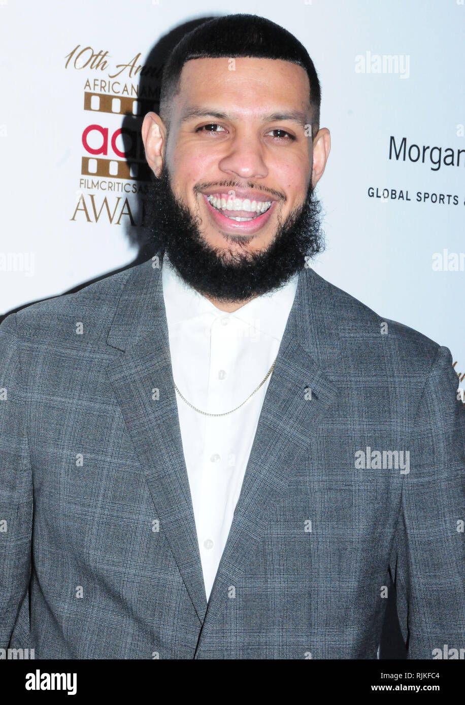 Los Angeles, USA. 06th Feb, 2019. Actor Sarunas Jackson attends 10th Annual AAFCA Awards