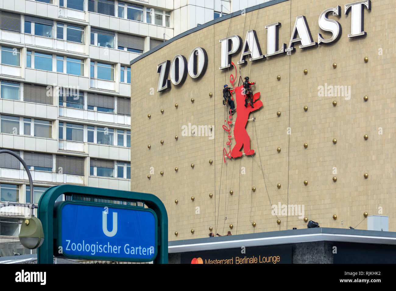 Berlin Deutschland 06th Feb 2019 Industrial Climbers Fasten