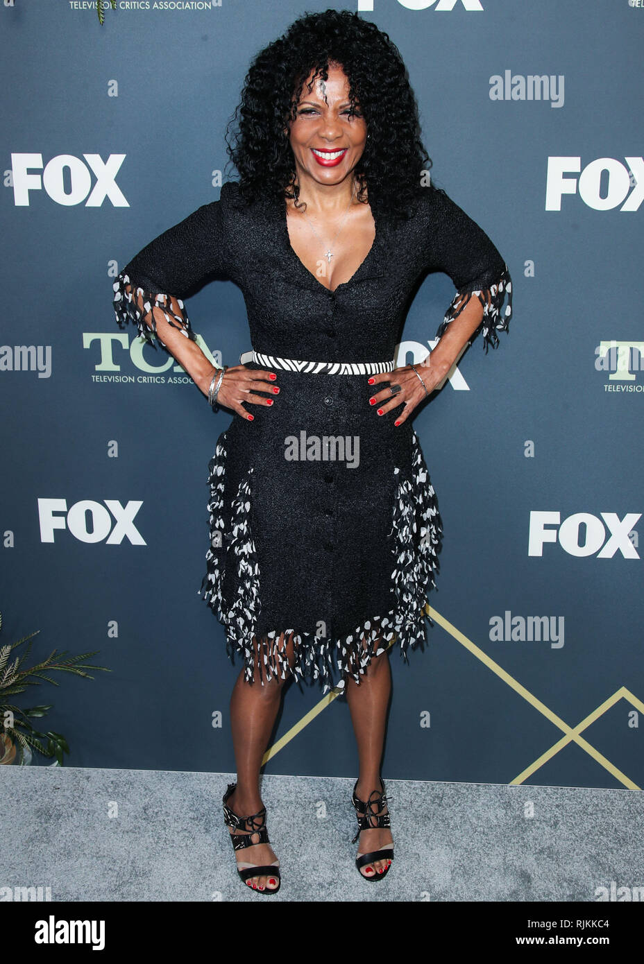 PASADENA, LOS ANGELES, CA, USA - FEBRUARY 06: Actress Penny Johnson Jerald arrives at the FOX Winter TCA 2019 All-Star Party held at The Fig House on February 6, 2019 in Pasadena, Los Angeles, California, United States. (Photo by Xavier Collin/Image Press Agency) Stock Photo